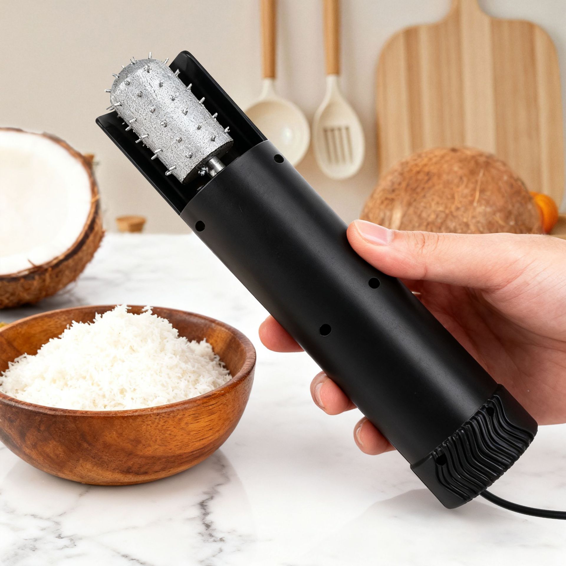 Cross-border best-selling coconut meat mixer, electric coconut meat mixer, anti-splash coconut meat mixer Application Scenario