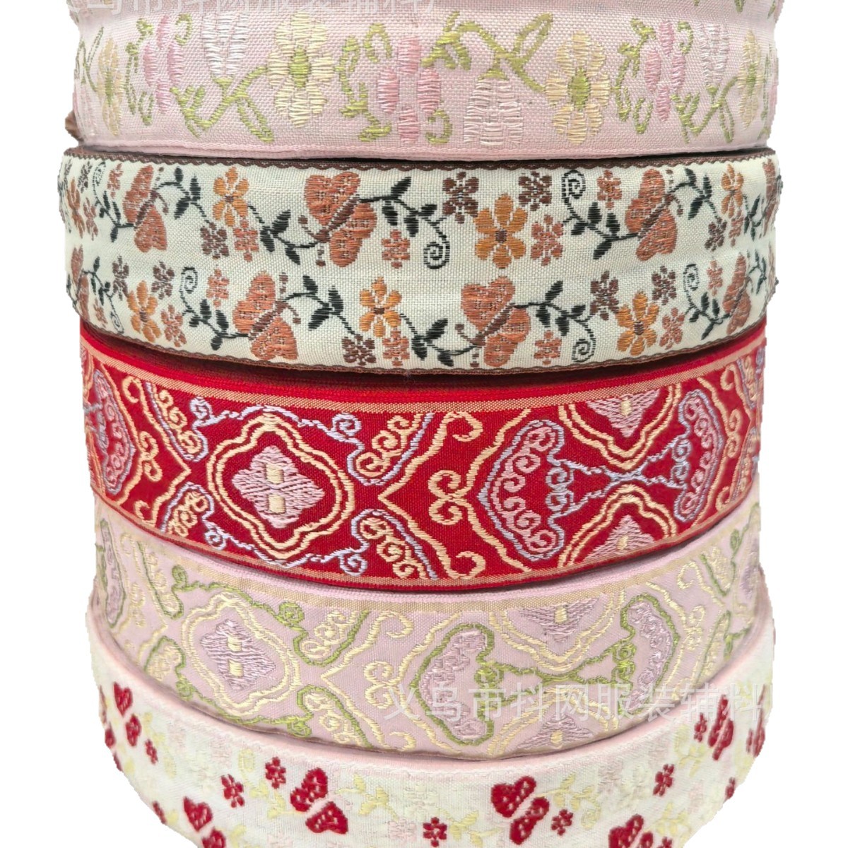 4 cm fashionable little flower butterfly handmade DIY bow webbing Hair accessory headwear edge strap gift box packaging strap Item Picture