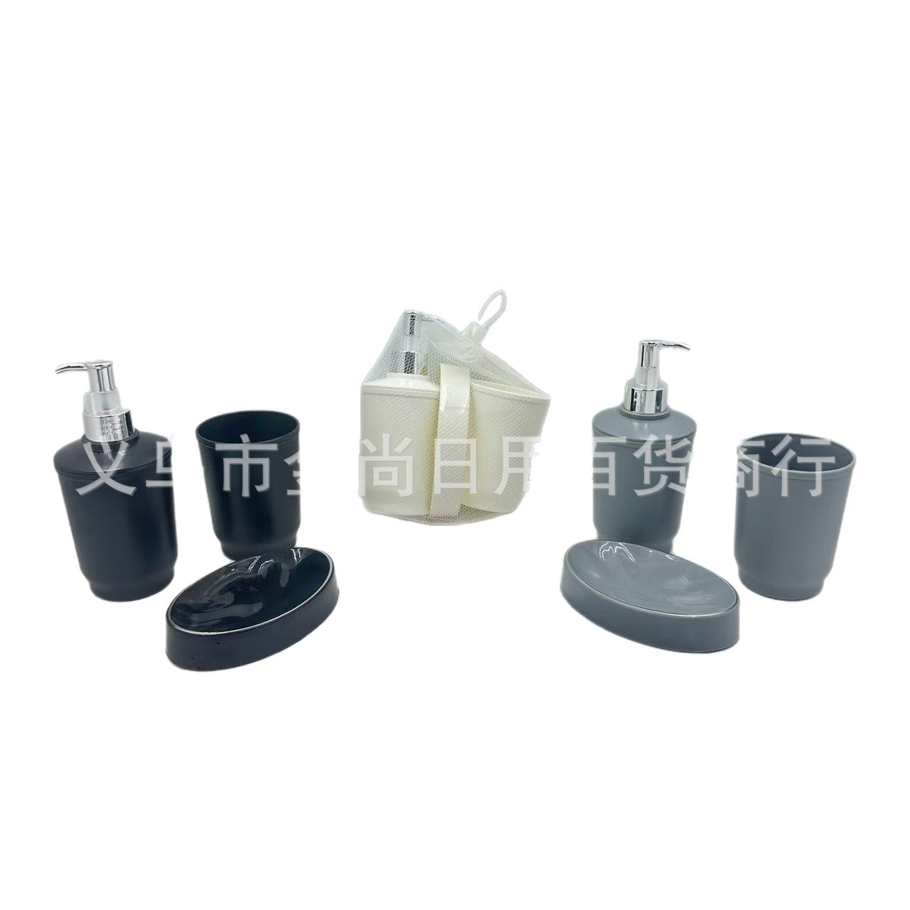 Black, white, gray, round, square, solid color lotion bottle, soap box, cup, gold and silver pump head, shampoo and body wash, portioned bottles Item Picture