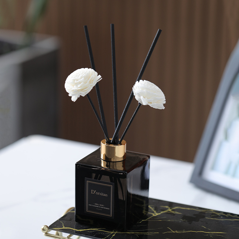 Dorsitan aromatherapy bottle, ecological bottle, acrylic vase, home decoration item, bamboo and cypress potted plant details Picture