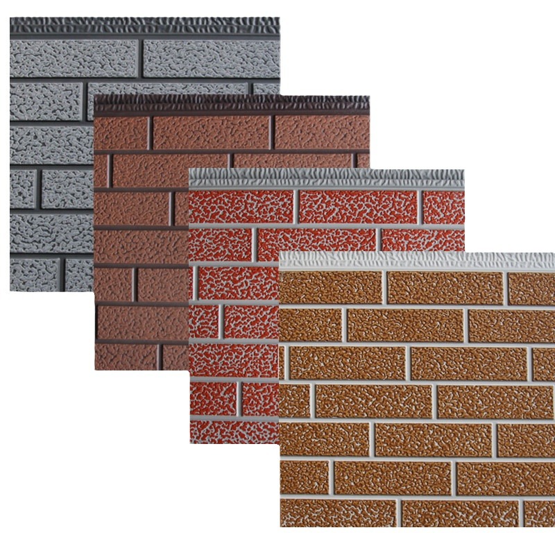 岗亭别墅外墙保温装饰材料聚氨酯保温板金属雕花板外墙保温一体板白底实物图