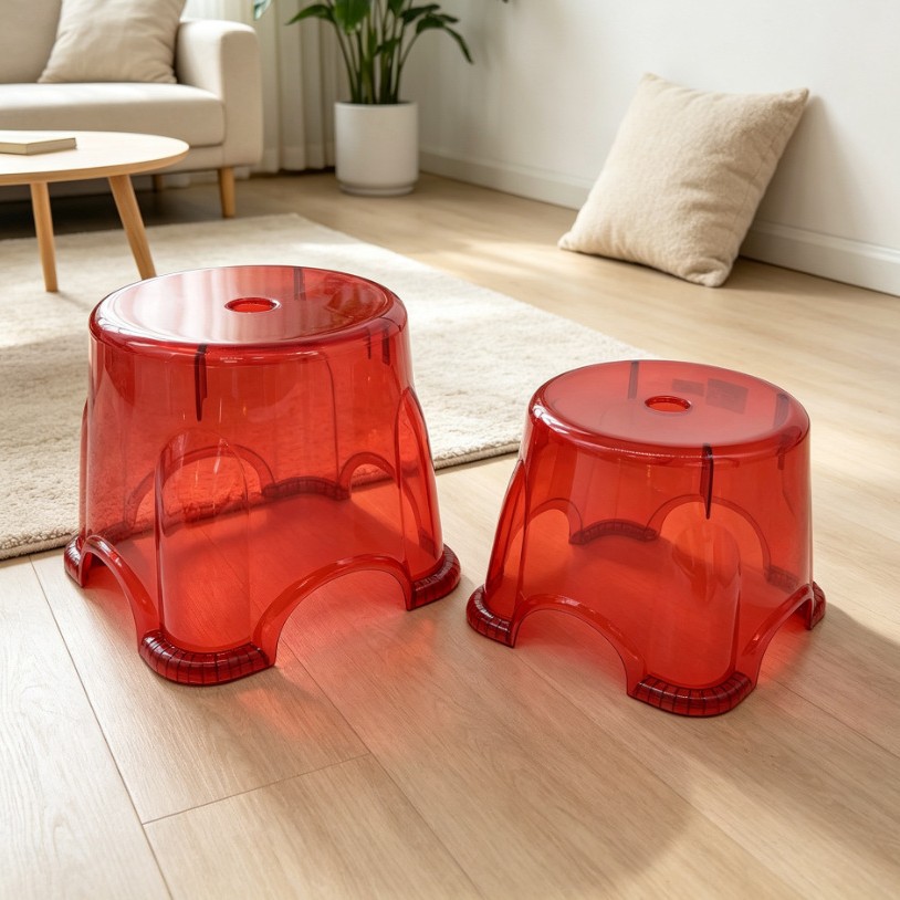 مقاعد الأطفال مقابل مقاعد الأحذية، مقاعد Small Stool مقاعد غرف المعيشة المنزلية، ومقاعد من البلاستيك مقاوم للانزلاق Specification image