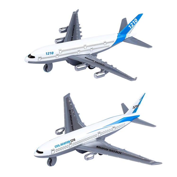 Cross-border Chenghai children's simulation alloy aircraft passenger plane model toys, Boeing 777 Airbus aircraft model gifts Item Picture