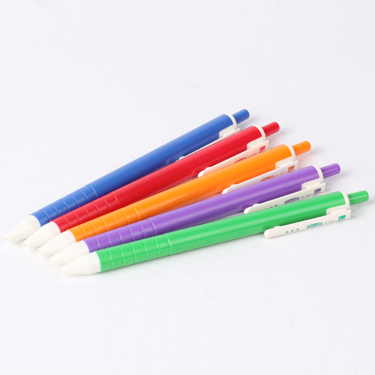 Advertising gift ballpoint pen, fine rod jumping ballpoint pen, plastic rod ballpoint pen, 590 foreign trade ballpoint pen details Picture