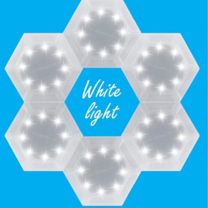 New cross-border solar 8-LED creative honeycomb decorative light, night light, outdoor solar wireless wall lamp, atmosphere details Picture