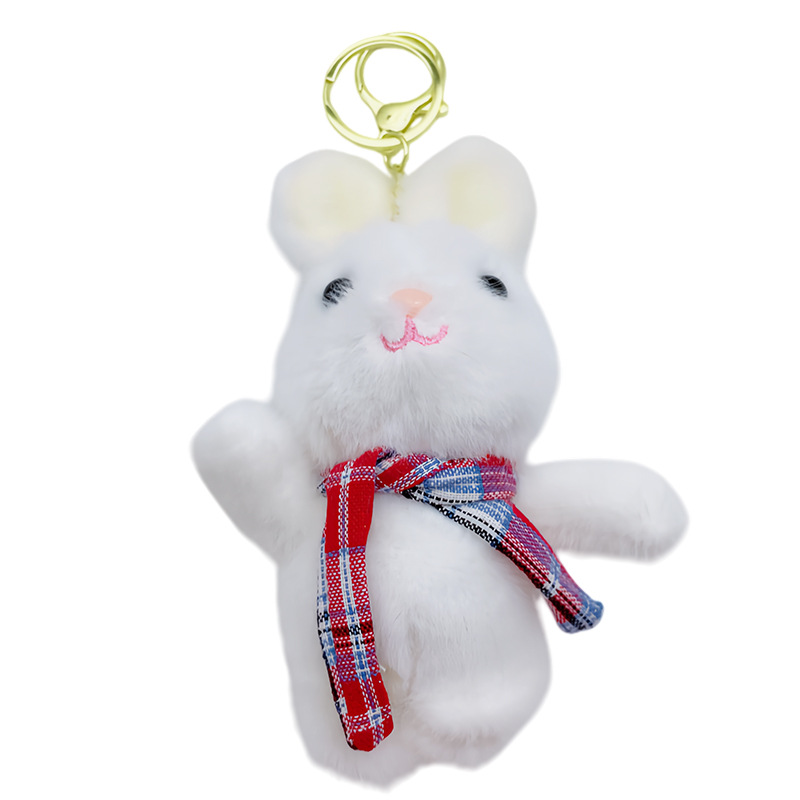 Wholesale of creative scarves, little rabbit figurines, claw machine dolls, small pendants, cute plush toys, keychains and small gifts Item Picture