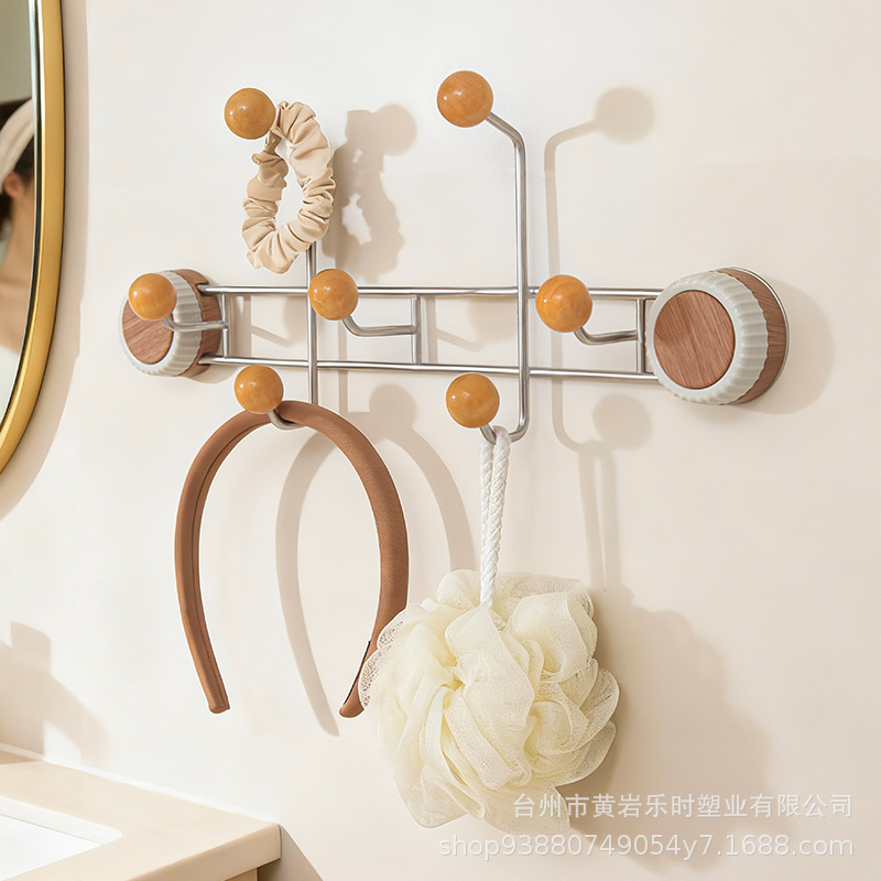 G192免打孔门后置物架发圈饰品收纳多功能厨房毛巾卫生间挂架