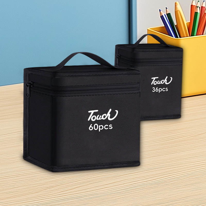 A portable and hand-held large-capacity storage bag for student markers, waterproof children's colored pen Oxford cloth bag Application Scenario