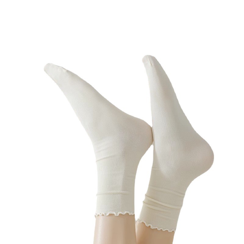 Chunda Bingbing Socks Women's Spring and Summer Thin lace pile socks mid-calf socks Versatile Japanese velvet long socks wholesale Item Picture
