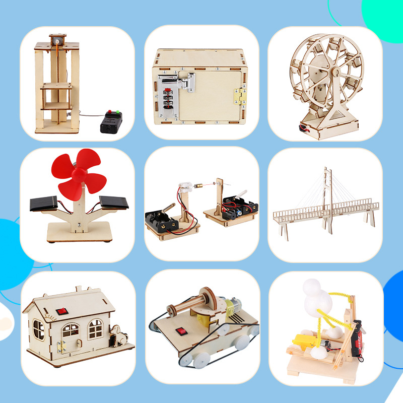 STEM Children's Science Experiment Set, Primary School Students' Teaching AIDS, Physics Set, Electric Gliding Aircraft, Science and Technology Small project Application Scenario