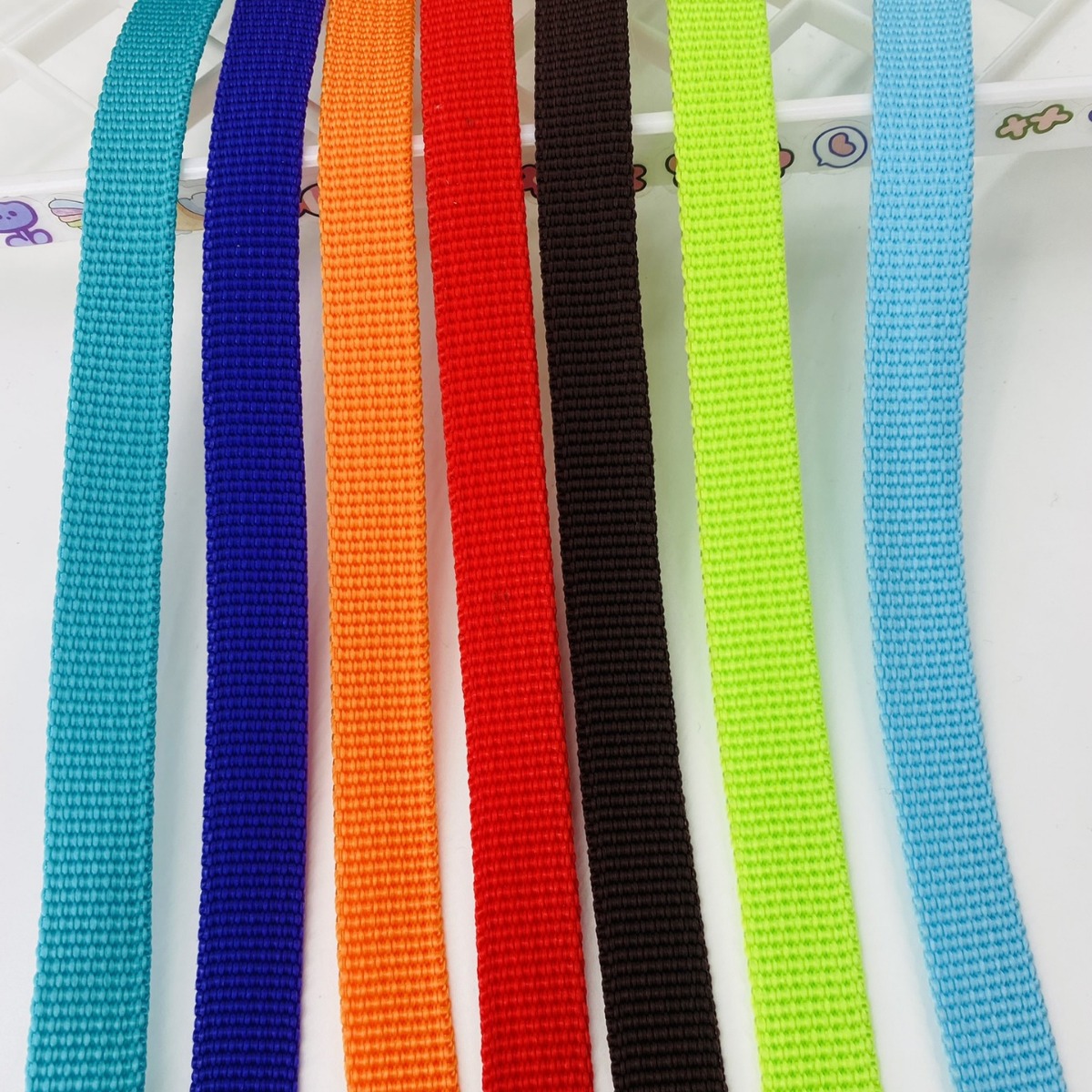 丙纶PP织带美国纹宠物牵引箱包服装辅料厂家批发坑纹黑色彩色环保