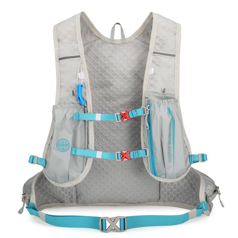 New multi-functional nylon running backpack, safety reflective sports backpack, water bag backpack Item Picture