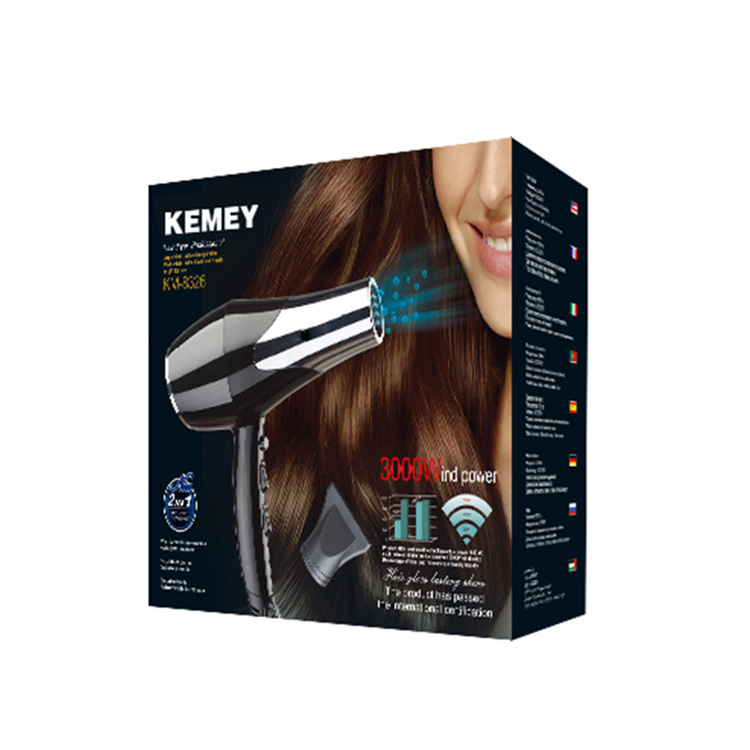 Kemey secador de pelo kemey amplio voltaje iones de oxígeno negativo termostático KM-8326 secador de pelo doméstico para peluquería Application Scenario