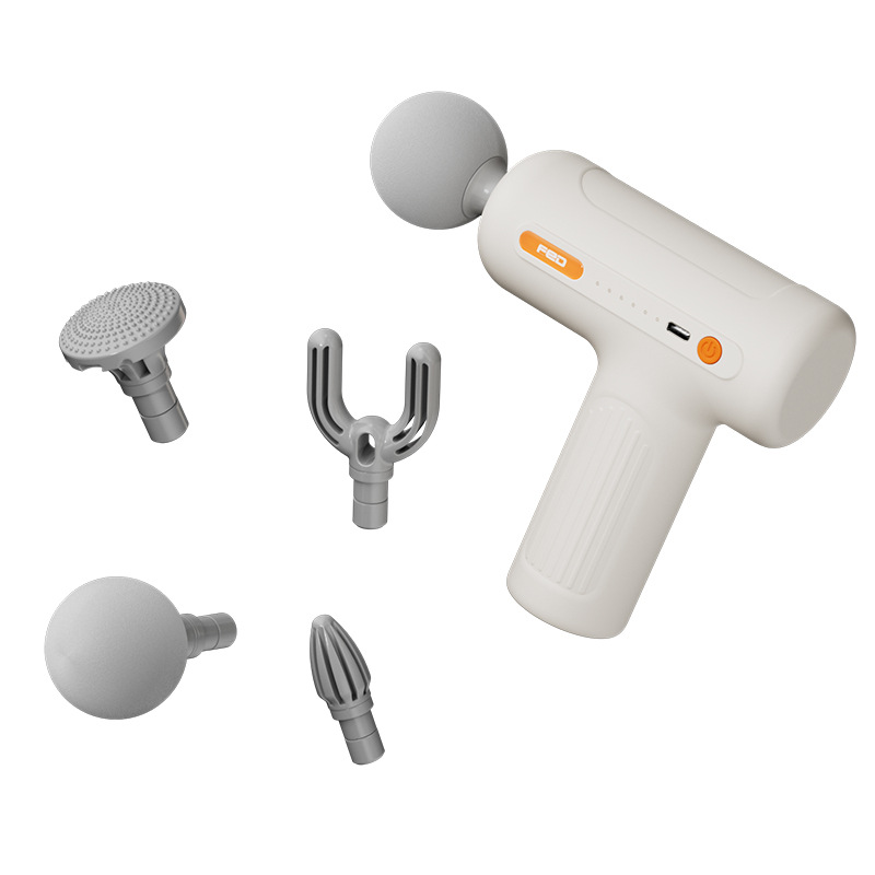 fed筋膜枪肌肉放松按摩器仪迷你肌膜枪颈膜抢男女电动静音专业级白底实物图