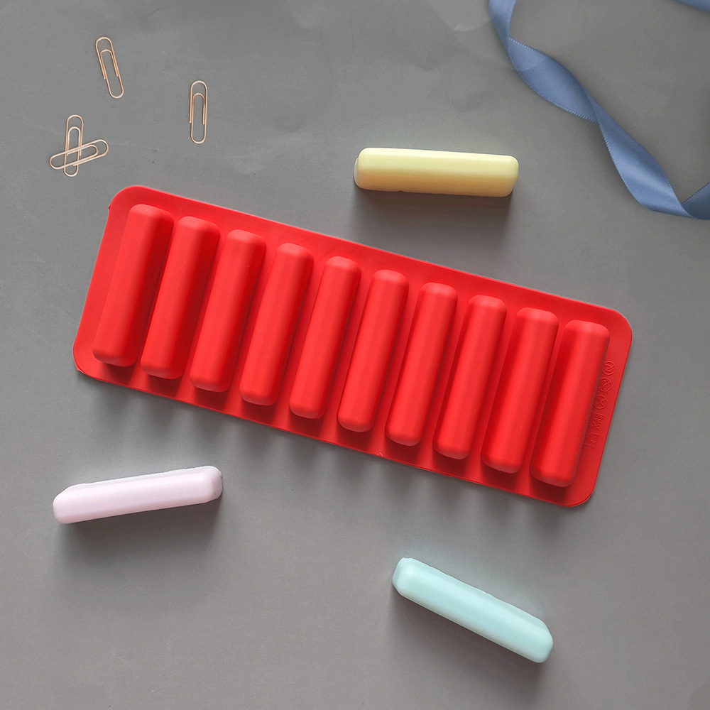 10 tiras de dedo 591 molde de silicona DIY finger galletas chocolate ice check mold bebé molar palos details Picture