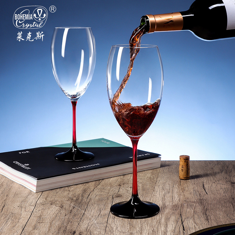 Czech imported crystal red wine glasses, a set of high-end wine sets, highball glass gift boxes, wedding and business souvenirs Specification image