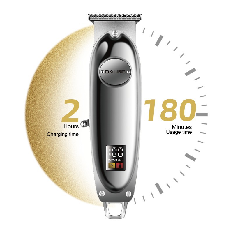 DALING 0012 electric hair clipper, electric clipper for cutting hair, rechargeable electric clipper for shaving head, LED digital display Application Scenario