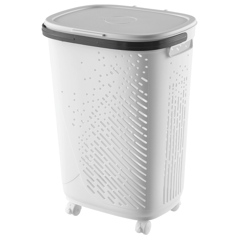 Free shipping for household dirty clothes baskets, clothes storage baskets, plastic bathroom and toilet dirty clothes baskets, one-piece consignment Item Picture
