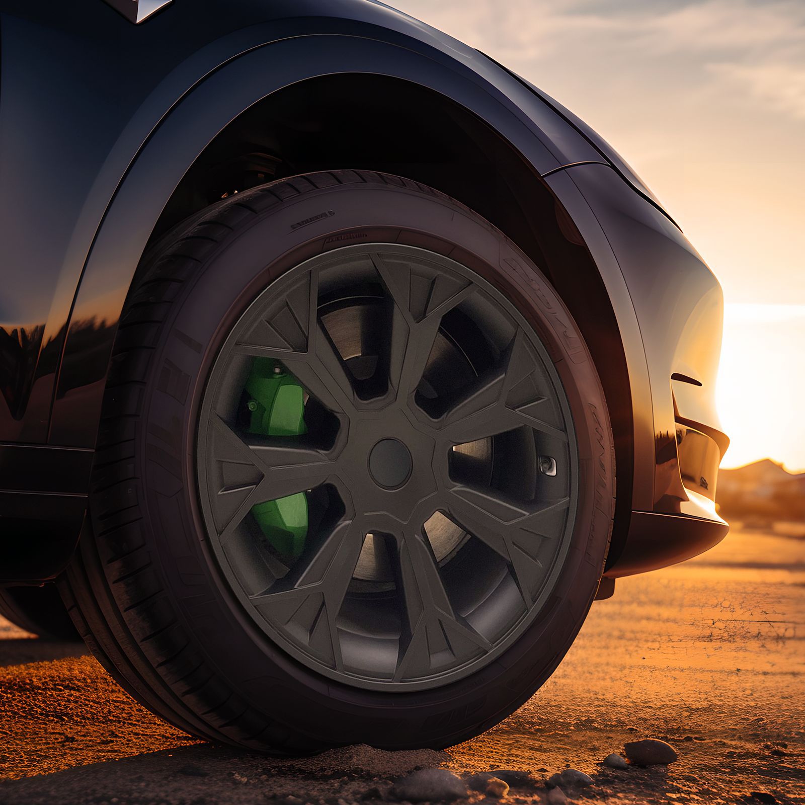 Wholesale of 18/19/20-inch full-package protective covers for Tesla's refreshed Model3/Y wheel covers applicable for foreign trade Application Scenario