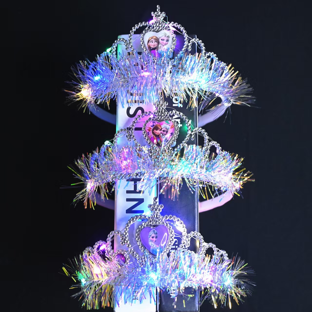 New Super fairy Princess cartoon gold thread and diamond children's cute crown hair band, a best-selling product in Europe and America, wholesale and export