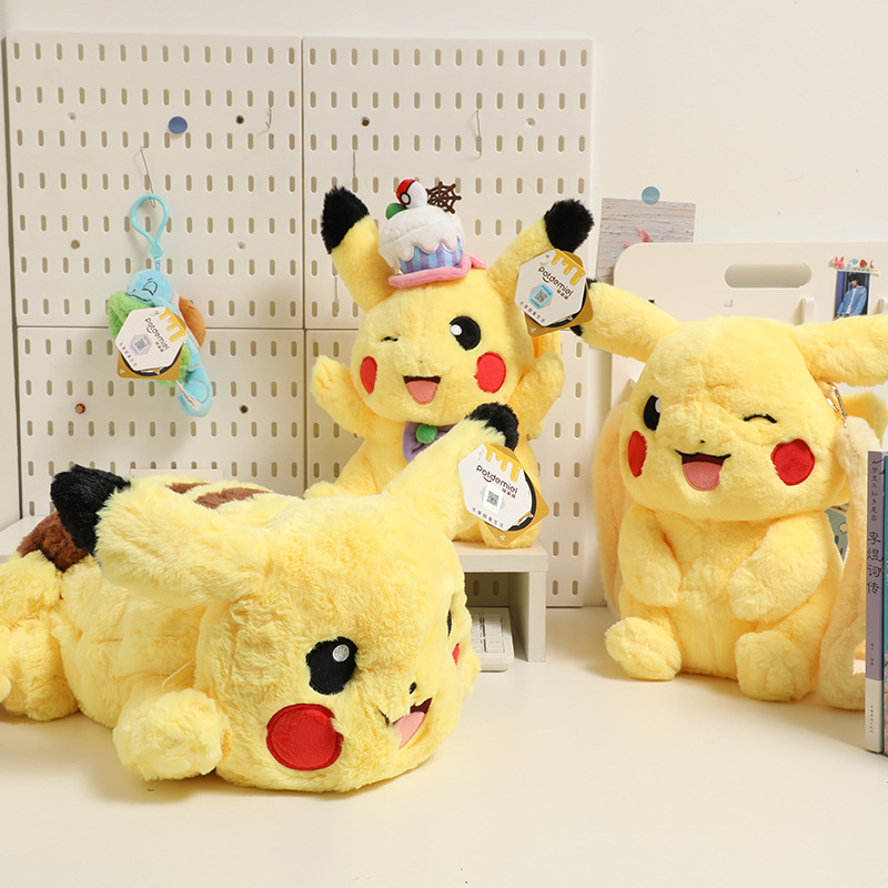 Genuine Pokemon pendant, Pikachu, Genki, Squirtle, Charmander, Doggy, plush pendant, backpack, keychain Specification image