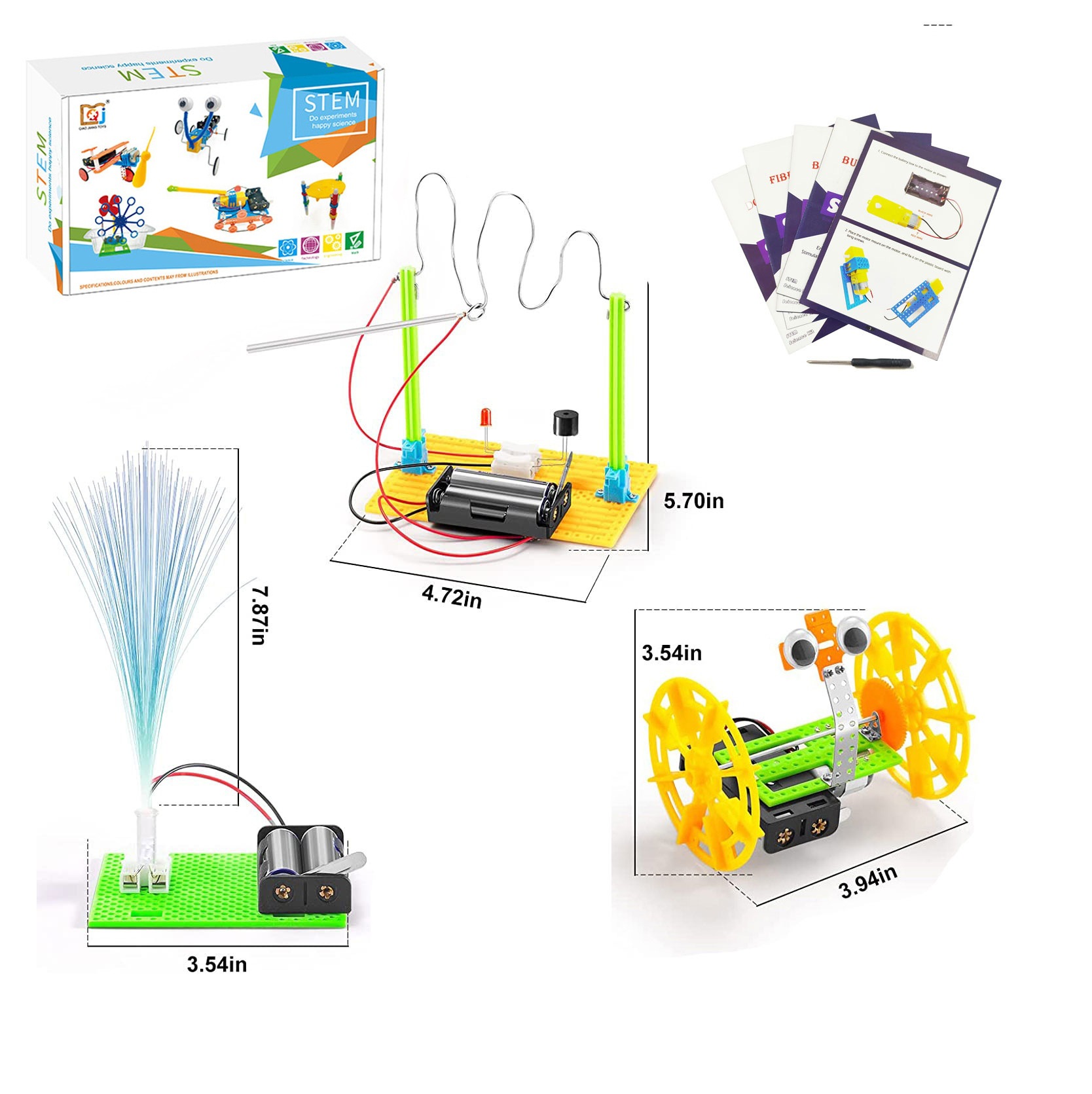 Cross-border source diy experimental material package set, toy creative assembly, children's science STEAM education small project Item Picture