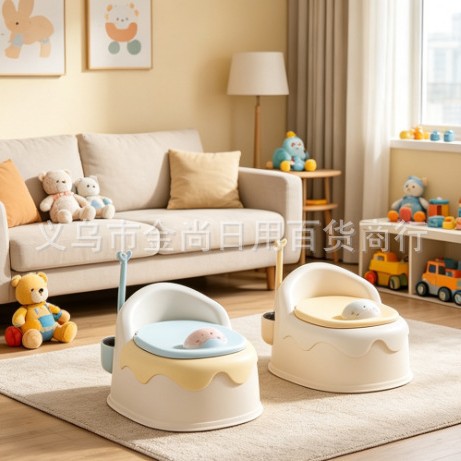 Cute children's toilet seat, special training toilet for boys and girls, infant, household portable toilet seat details Picture