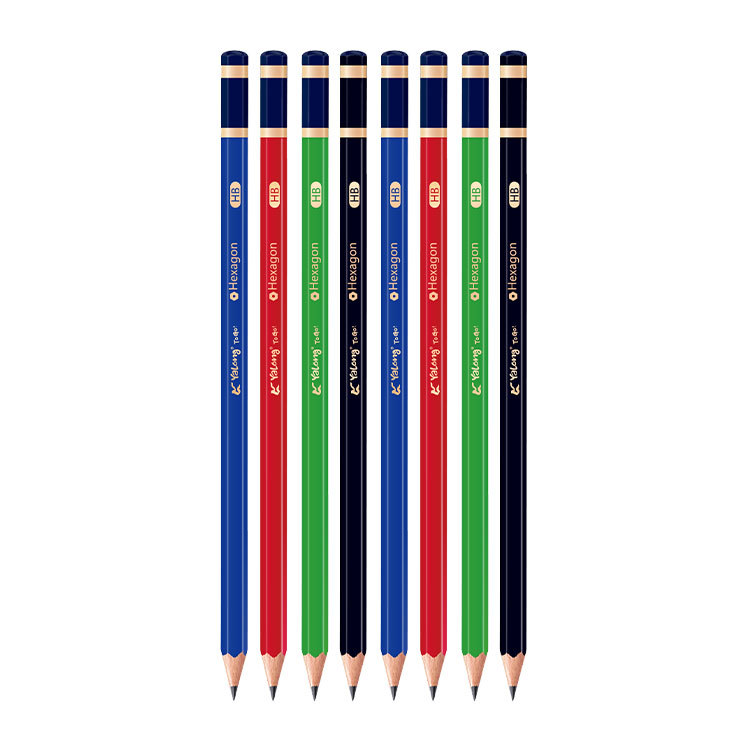 Yalong Cross-border Classic Design HB Pencil 12-piece Set with hexagonal rods. Students can accept pencils details Picture