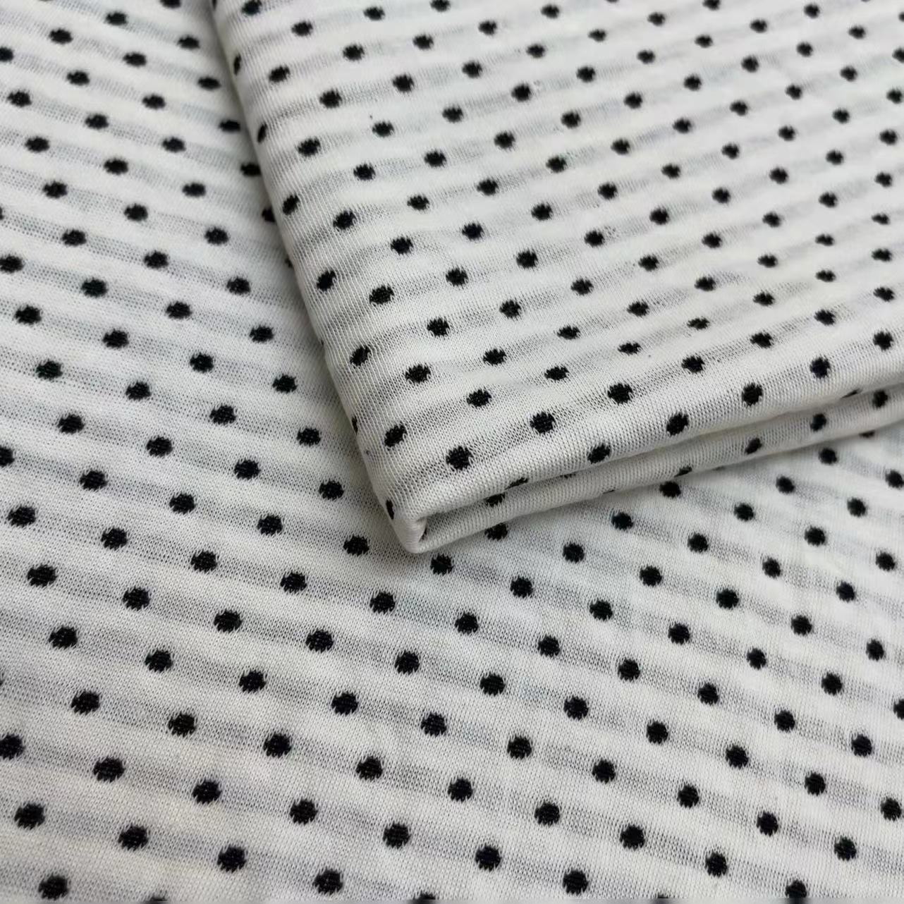 美式复古chic条纹波点双层特殊设计感小众圆领开衫薄款外套上衣细节图