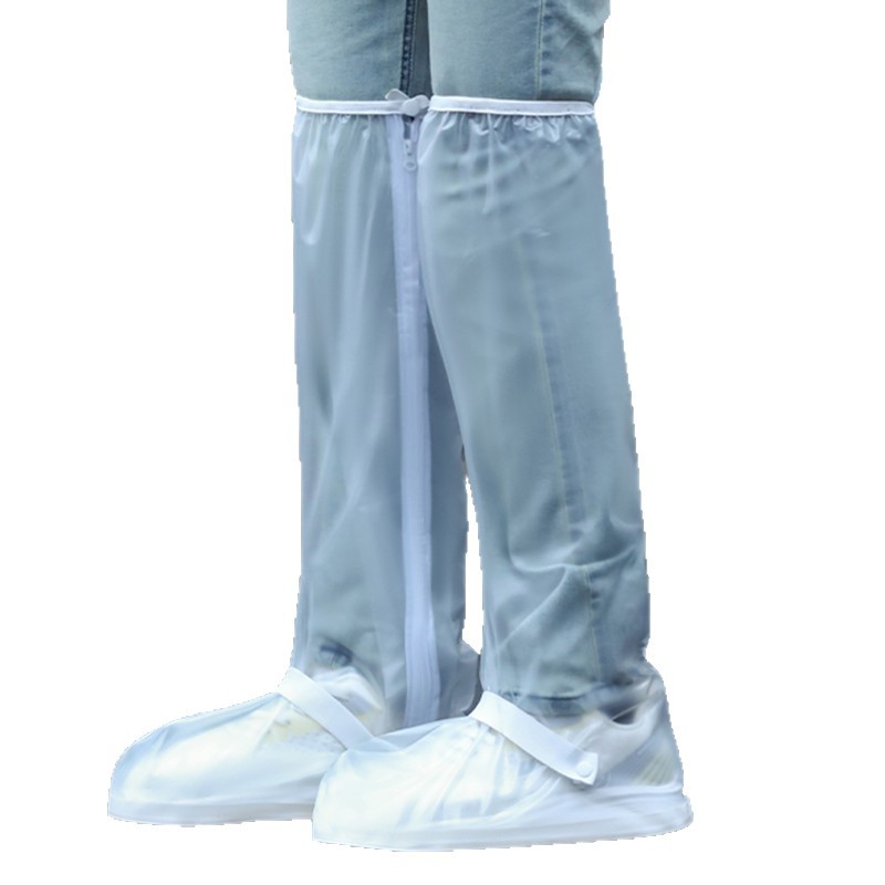 防雨鞋套/雨鞋套男女户外/一次性雨鞋套/雨靴宝宝四季可爱/鞋套白底实物图