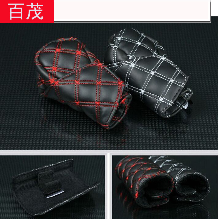 Red Wine Series Gearshift Handbrake 2-piece set: Manual/Automatic General Motors handbrake cover + gearshift cover details Picture