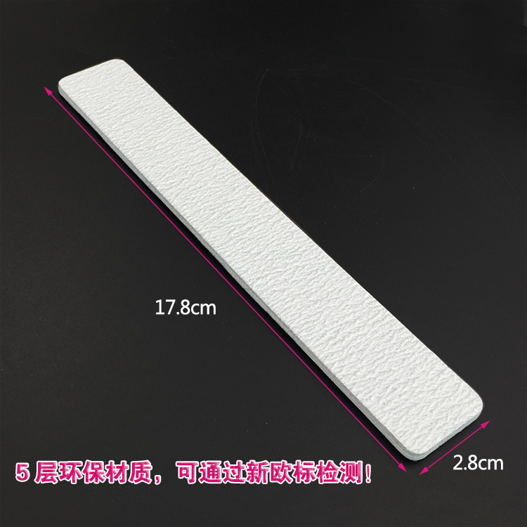 Factory direct sales of nail sanding and trimming tools, square gray-white nail file strips, zebra pattern shaping
