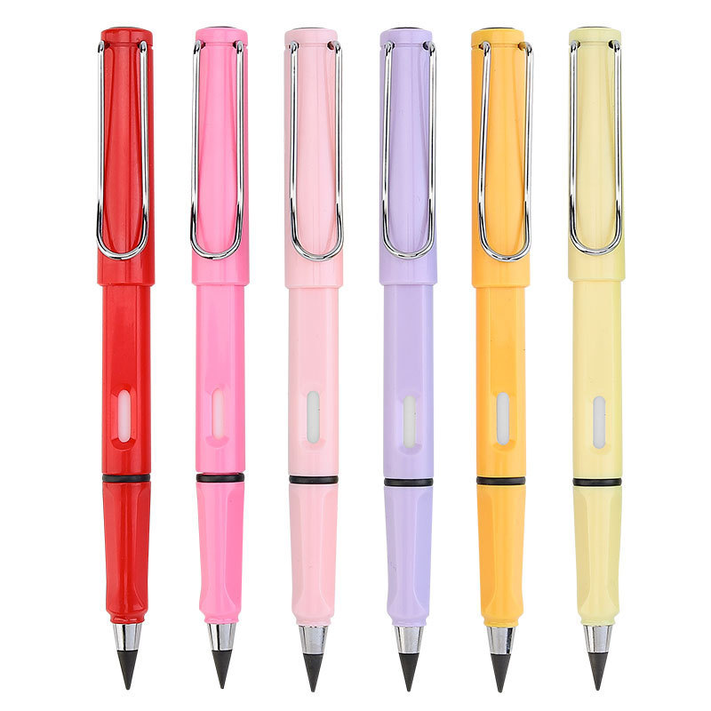 Tecnología negra sin necesidad de afilar un lápiz eterno sin tinta los estudiantes escriben en posición positiva sin terminar el dibujo difícil de romper el plomo escribir Item Picture