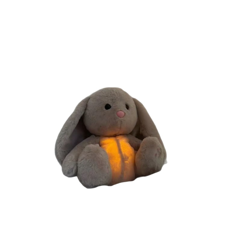 Cross-border new products: Glowing and breathing plush toy, avocado donkey, fun, storable and washable, children's soothing doll Item Picture