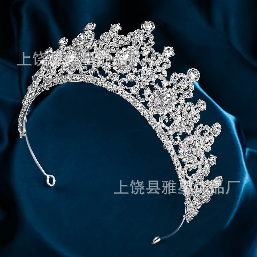 Bride's headwear, crown, luxurious crystal wedding dress, party accessories, wedding dinner, Korean-style birthday, wedding hair band wholesale Application Scenario