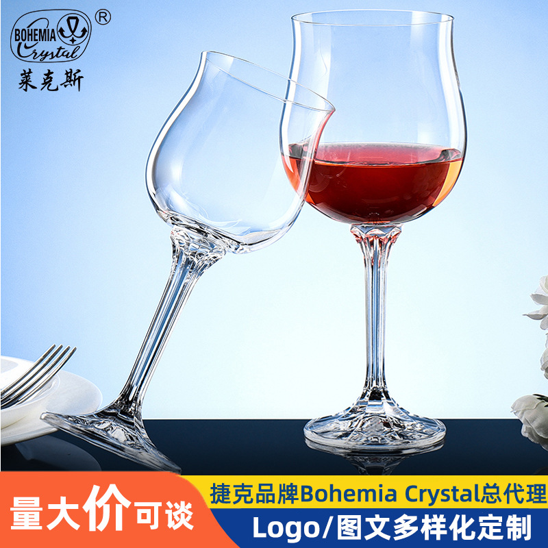 Czech imported red wine glasses, Burgundy glasses with large bellies, tall glasses, European style, high appearance level, household and hotel wholesale crystal glasses