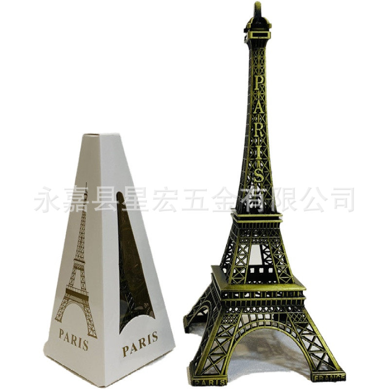 Paris Eiffel Tower Home decoration creative ironwork ornaments, metal handicrafts, architectural models, Eiffel Tower Item Picture