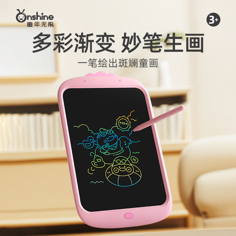 ONSHINE/ Childhood Infinite Cuteness Duck Children's Drawing Board LCD Electronic Blackboard Writing Board Doodle Handwriting Board Specification image
