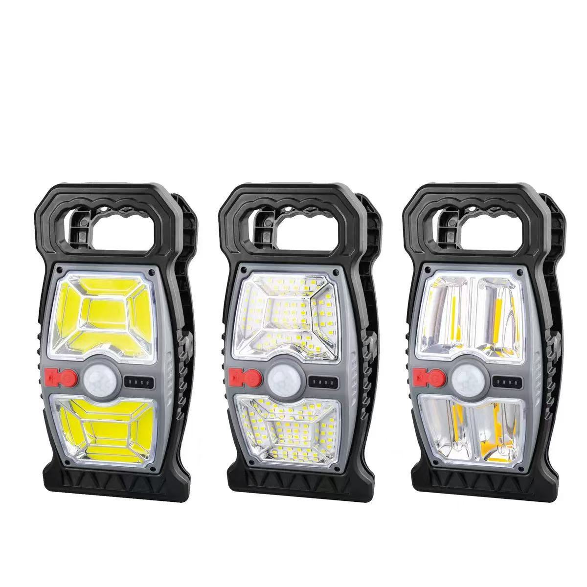 Tungsten filament /LED/COB outdoor multi-functional solar garden lamp, camping human body sensing ultra-bright waterproof clip lamp