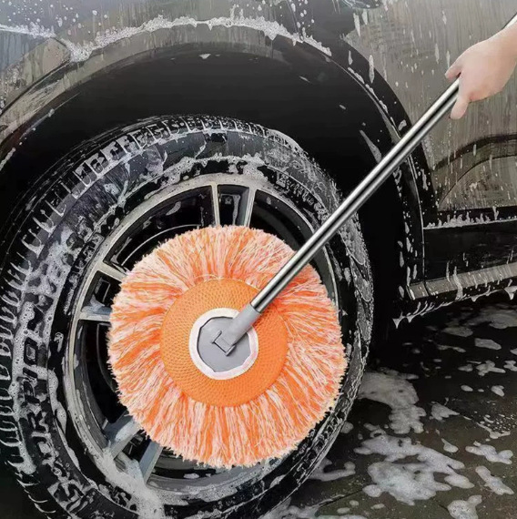 New Sunflower dusting dusting two-section rod roof household cleaning dusting dusting, round Chenier car wash sunflower details Picture