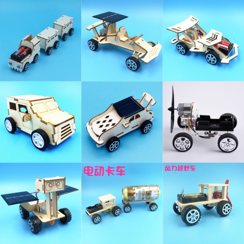 Boran Educational Wooden Educational Toys diy Small Making Material Kit Children's Handmade Model Science Toys details Picture