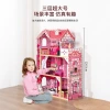 Children's educational toys, role-playing dollhouses, wooden building blocks, simulation villas, diy princess castles, gifts Specification image