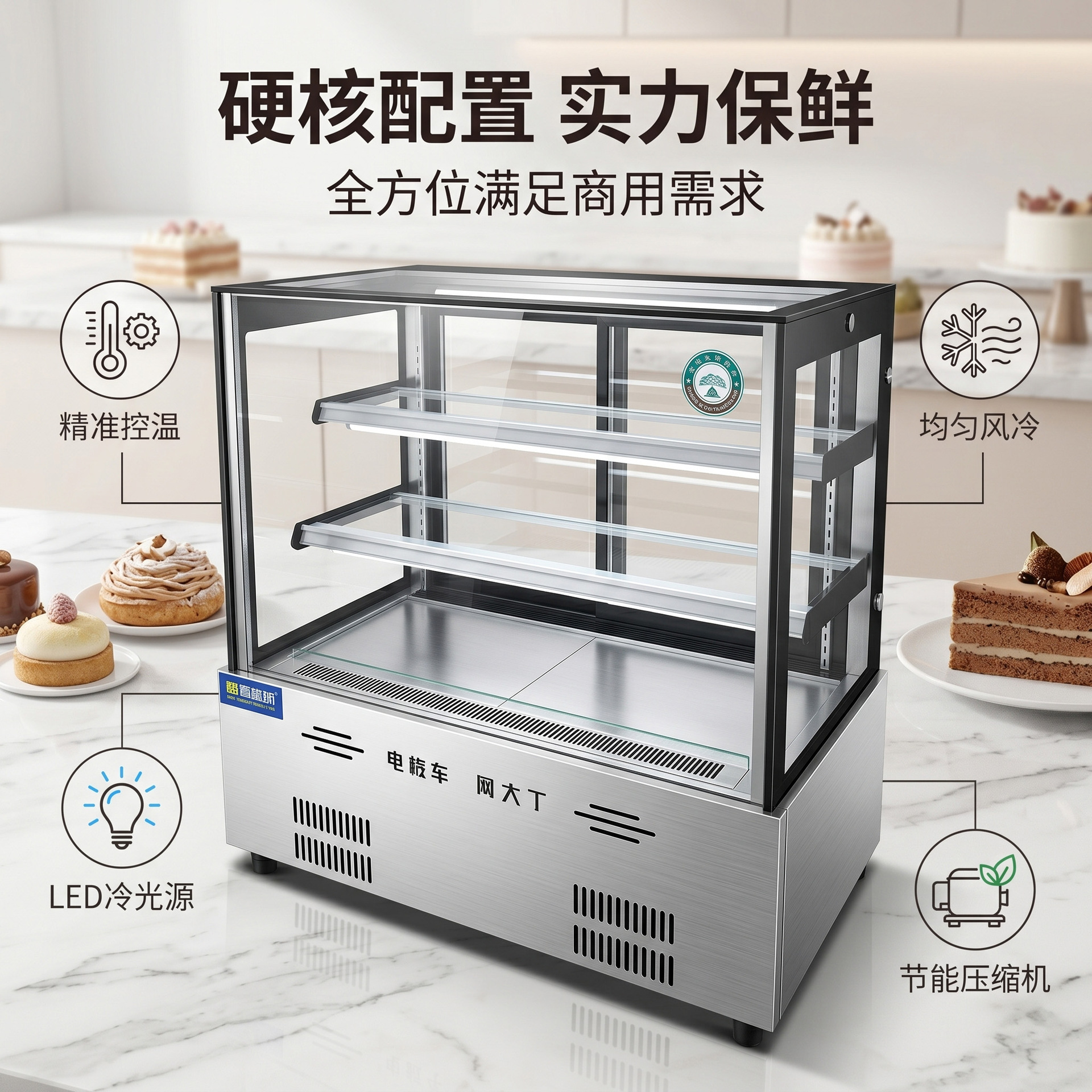 商用蛋糕展示柜风冷无霜烘焙店西点甜品冷藏保鲜柜冷藏柜厂家直销 details Picture