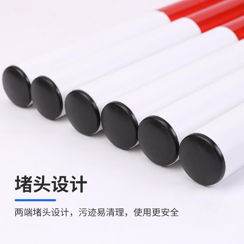 Children's running baton, pvc baton, relay baton, track and field baton, red and white type baton Specification image