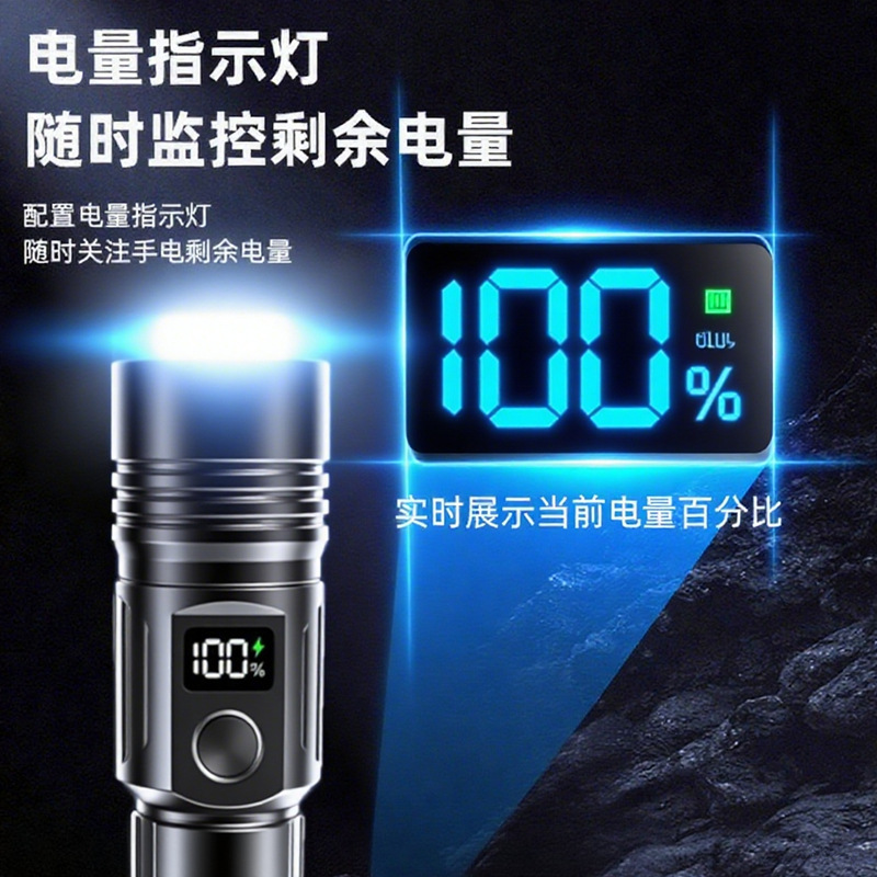 The new cross-border product is a dazzling long-range led outdoor rechargeable telescopic zoom flashlight with an ultra-long battery life Application Scenario
