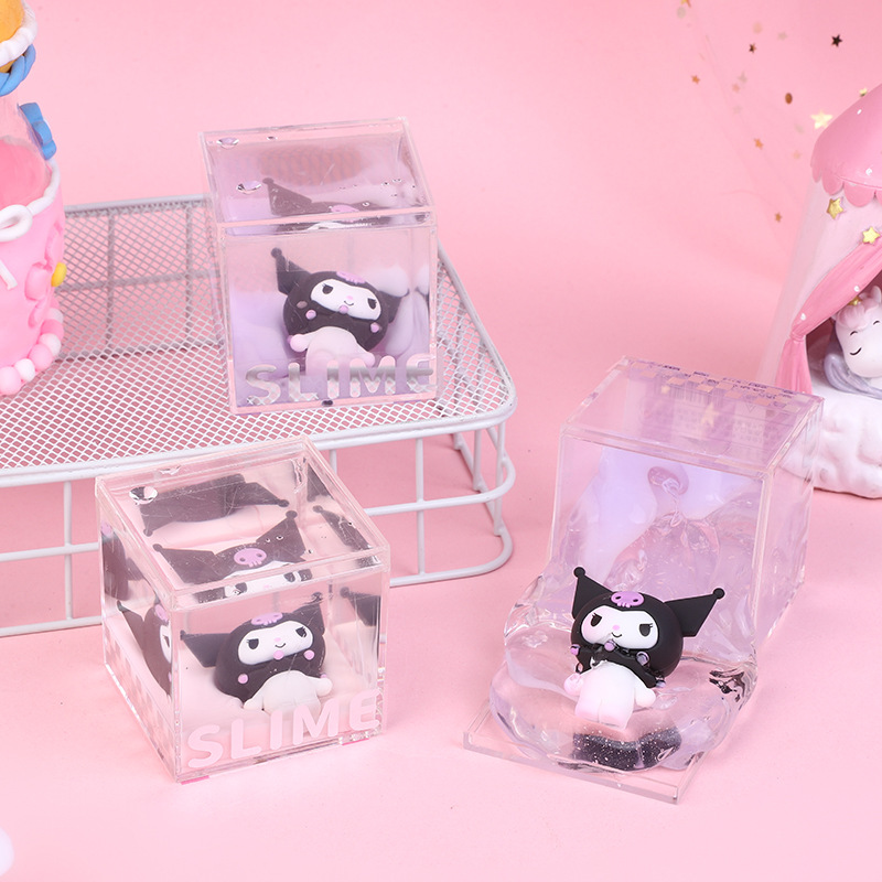 Venta al por mayor sanrio familia serie coollomi pegamento espumoso para niños hecho a mano diy slam cute depressed artefact Application Scenario