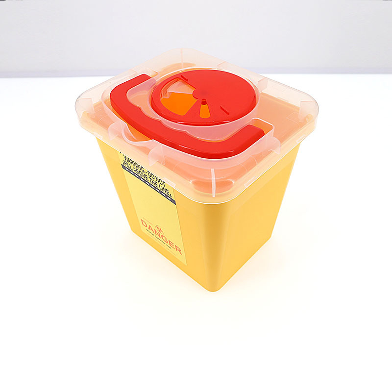 Cross-border exclusive square push-lid sharp tool boxes, hospital and clinic sharp tool boxes, needle boxes, and multi-specification medical waste boxes Specification image