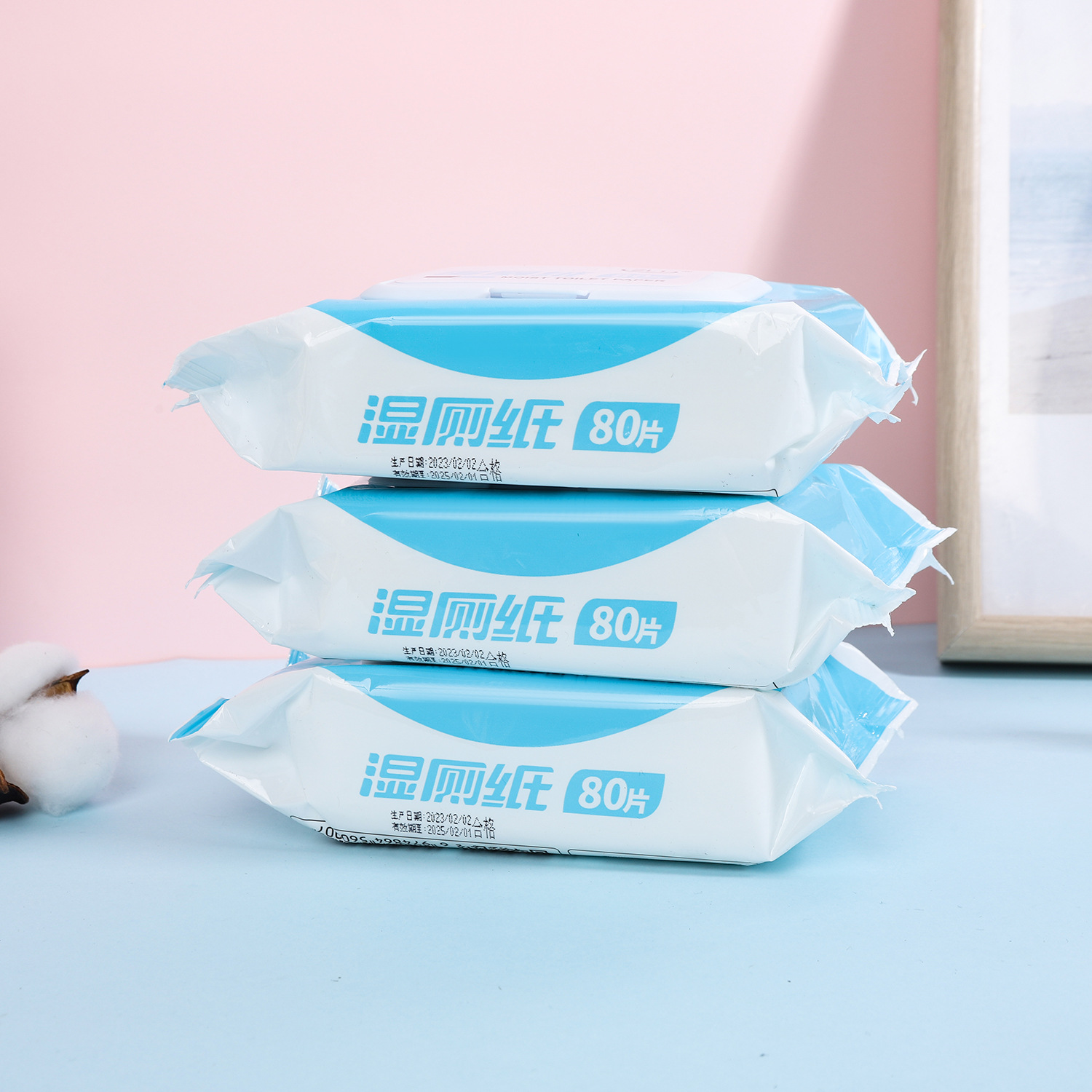 Household wet toilet paper, toilet cleaning, wet wipes, toilet paper wiping, PP wet wipes for women, roll paper factory wholesale details Picture