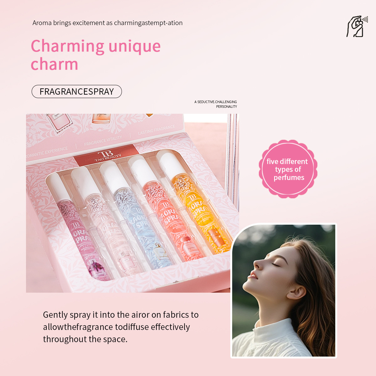 【 Cross-border Exclusive 】Tao Beauty Perfume Set Box Fragrance Spray 10ml Long-lasting Fragrance Water Wholesale Application Scenario