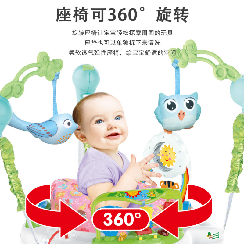 Cross-border baby fitness frame, large-sized jumping chair, baby multi-functional swing, bouncing chair, baby walker toy details Picture